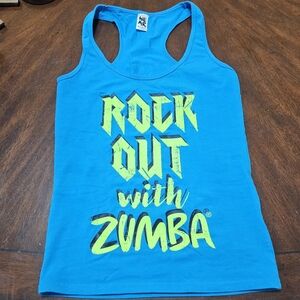 Electric Ble Lime Green Zumba Tank